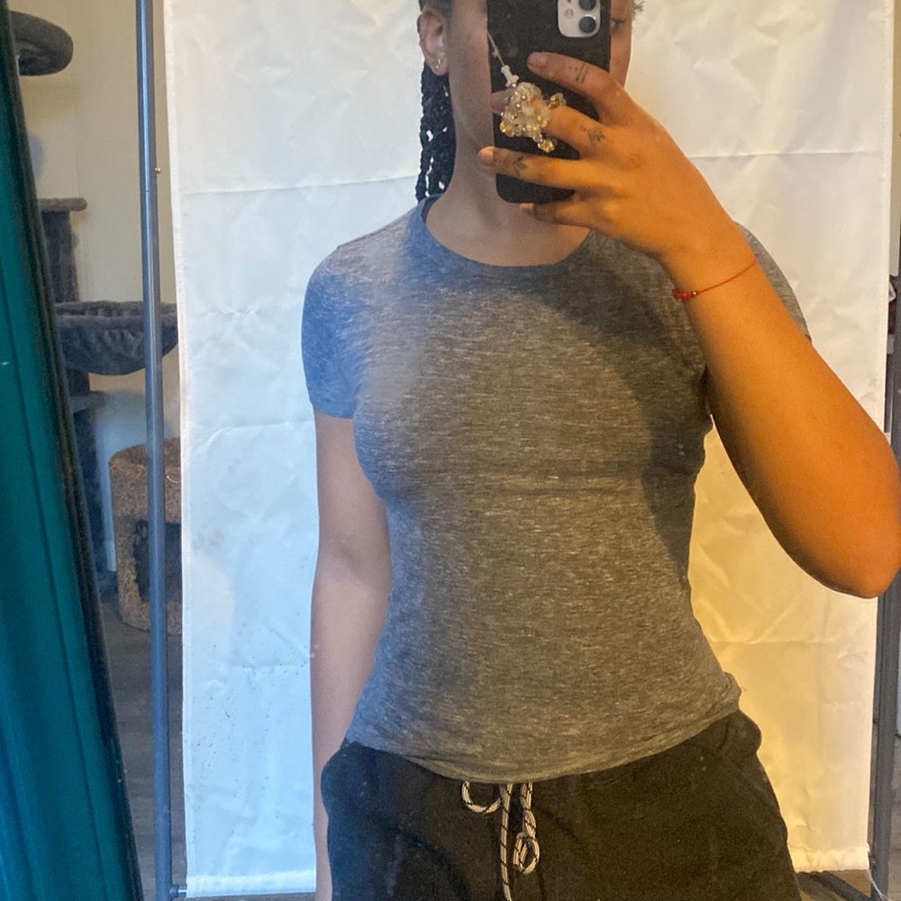 Speckled grey fitted shirt